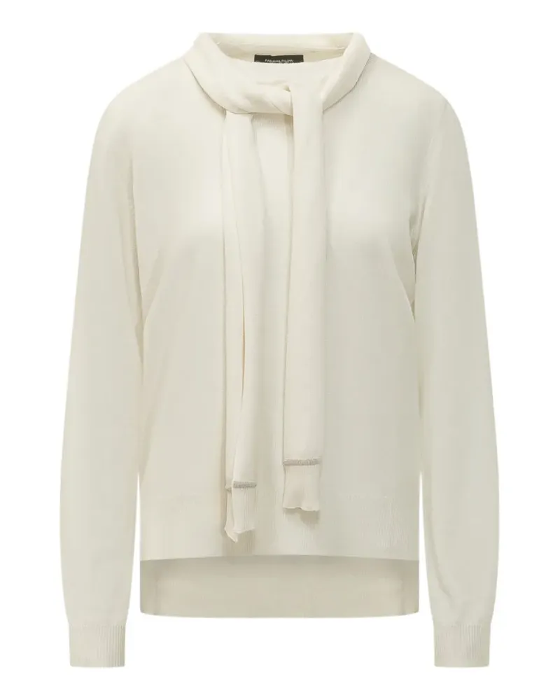Fabiana Filippi Pullover mit Schaldetail - Nude Nude