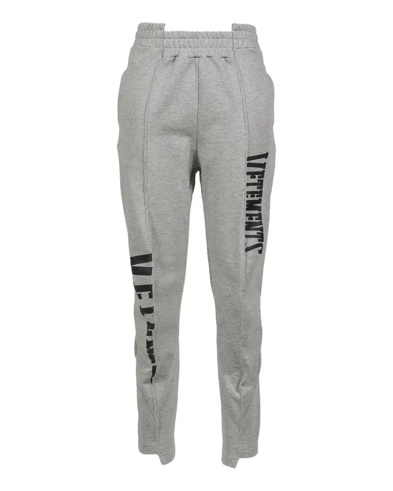 VETEMENTS Jogginghose mit Logo-Print - Grau Grau