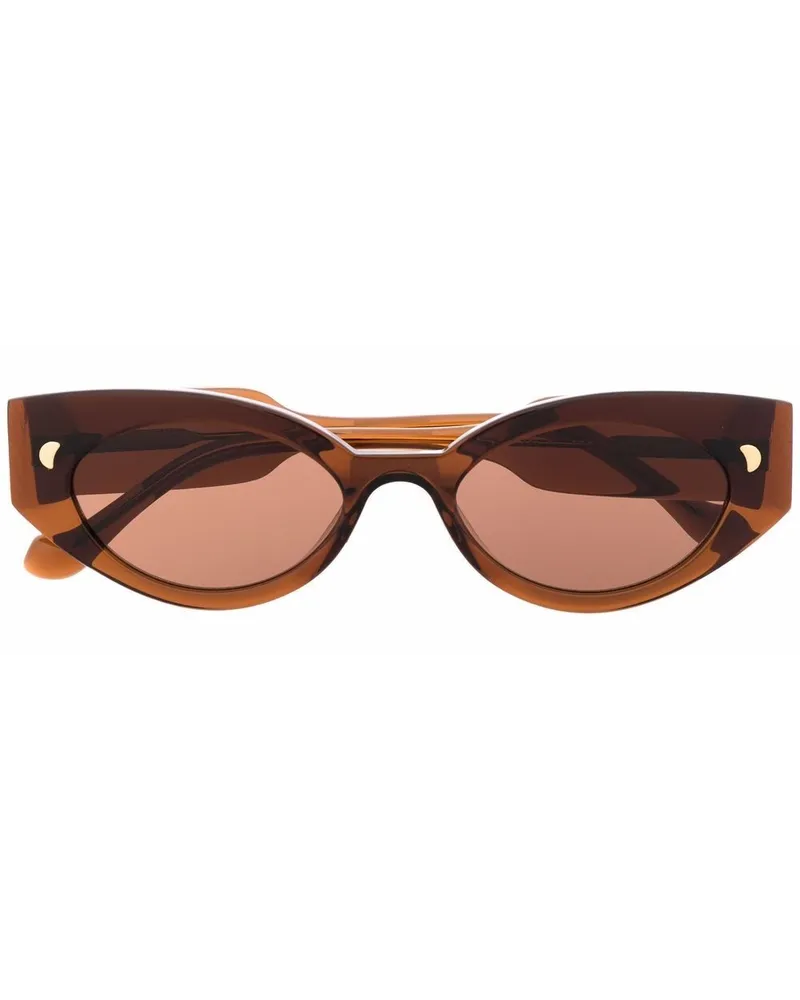 Nanushka Azalea Cat-Eye-Sonnenbrille - Braun Braun