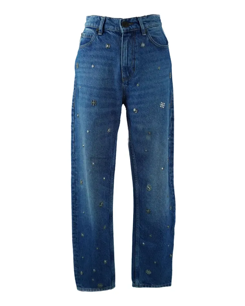 Sandro charm-embellished jeans - Blau Blau