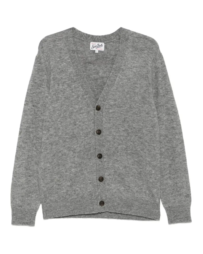 MC2 Saint Barth Geknöpfter Herrinson Cardigan mit V-Ausschnitt - Grau Grau