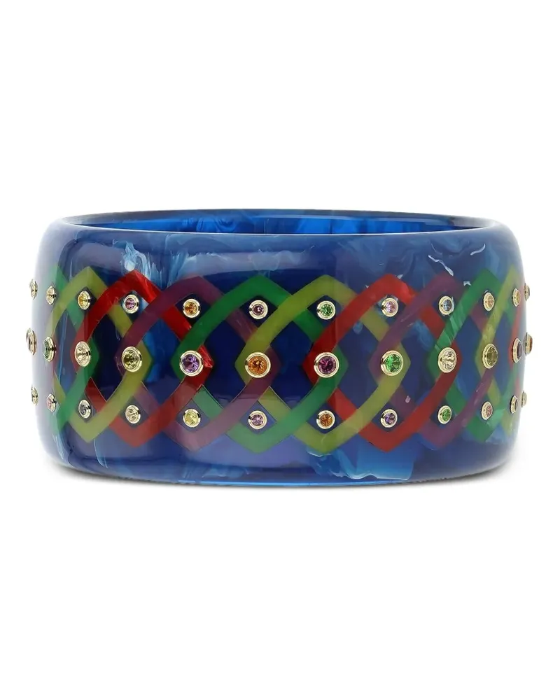Mark Davis Lattice Armreif mit Schmucksteinen - Blau Blau