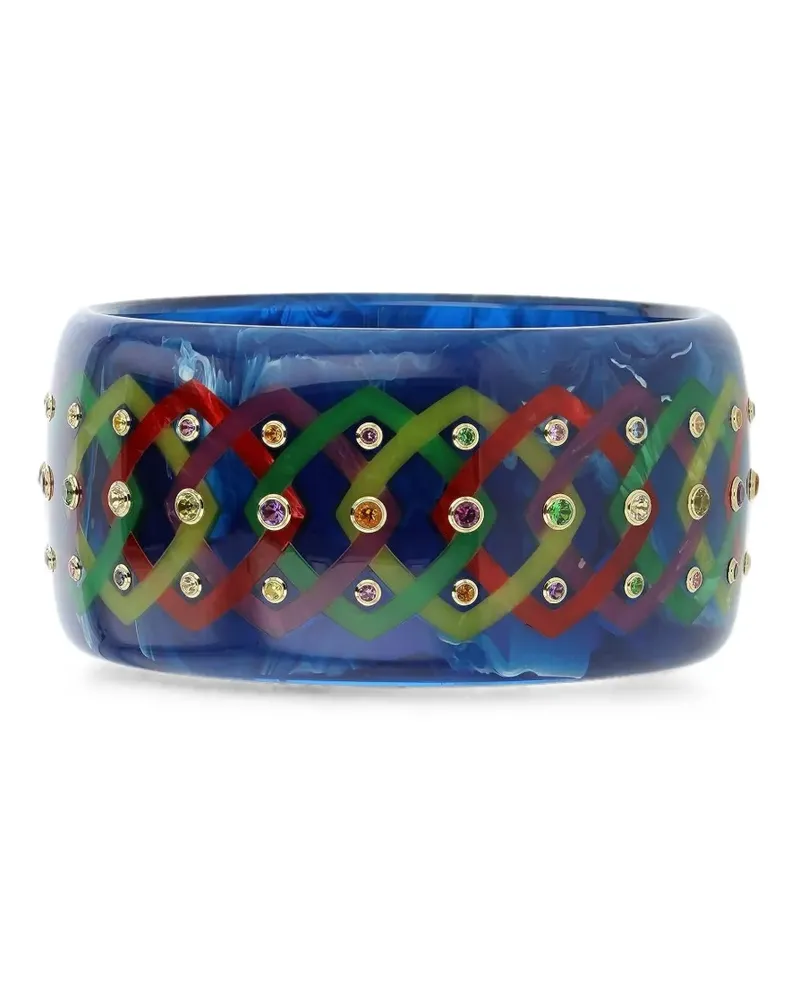 Mark Davis Lattice Armreif mit Schmucksteinen - Blau Blau