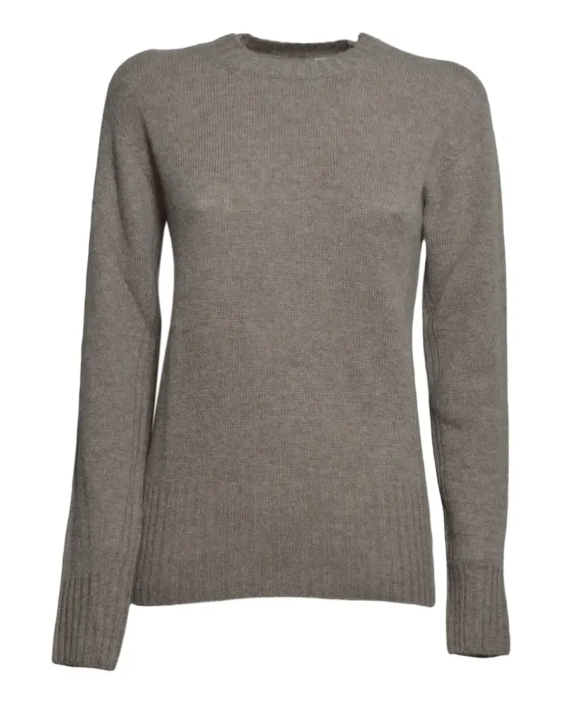 SOLOTRE Pullover mit Cut-Out - Braun Braun