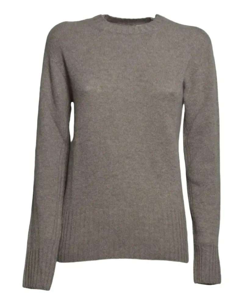 SOLOTRE Pullover mit Cut-Out - Braun Braun