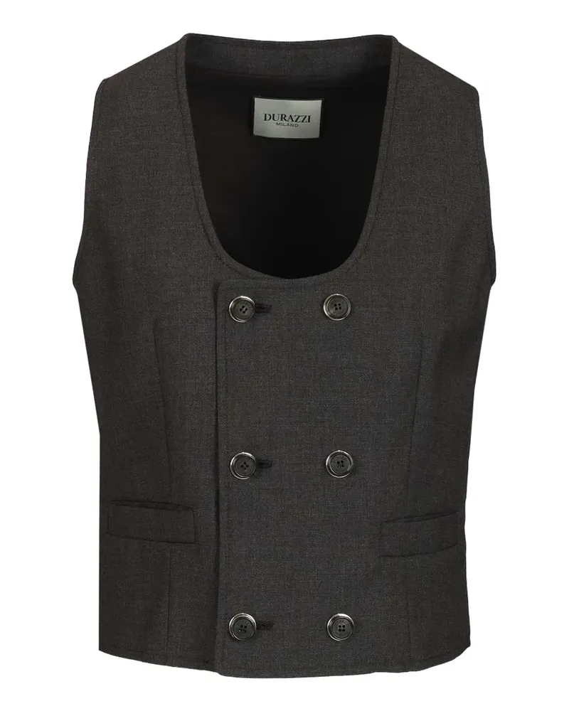 Durazzi Milano Doppelreihige Weste - Grau Grau