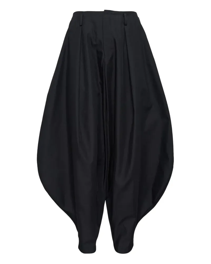 Comme des Garçons Hose mit tiefem Schritt - Schwarz Schwarz