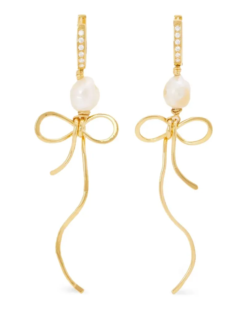 Marni Hängeohrringe mit Perle - Gold Gold