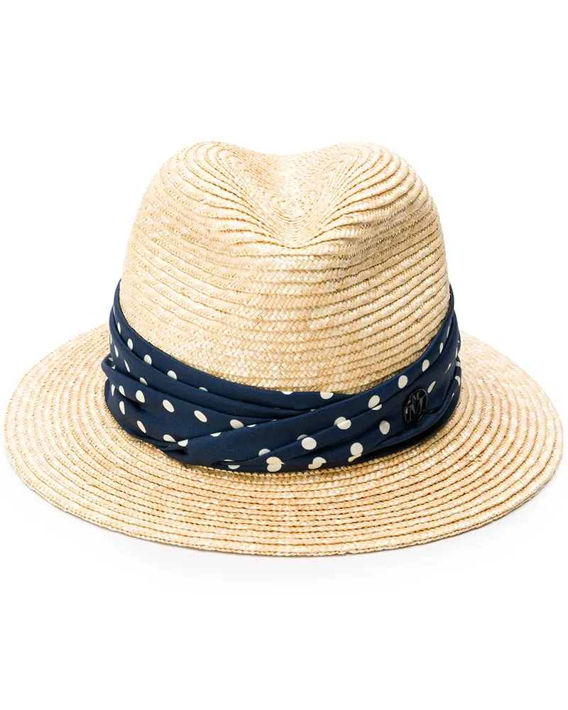 Maison Michel Gewebter Fedora - Nude Nude