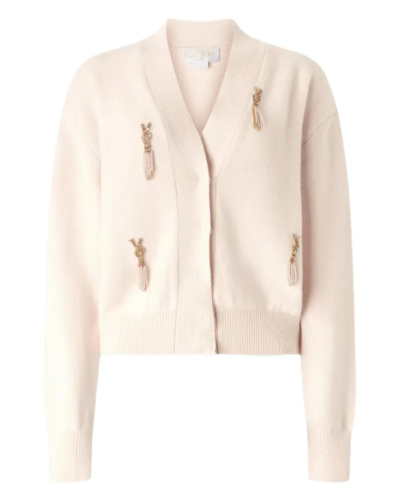 Genny Cardigan mit Quasten - Rosa Rosa