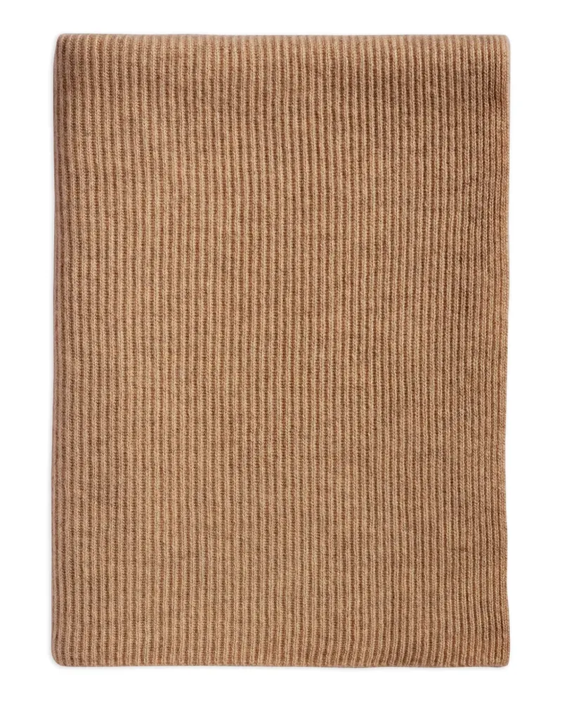 Eric Bompard Gerippter Kaschmirschal - Braun Braun