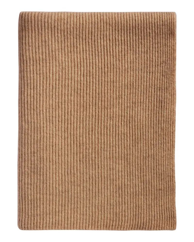 Eric Bompard ribbed cashmere scarf - Braun Braun