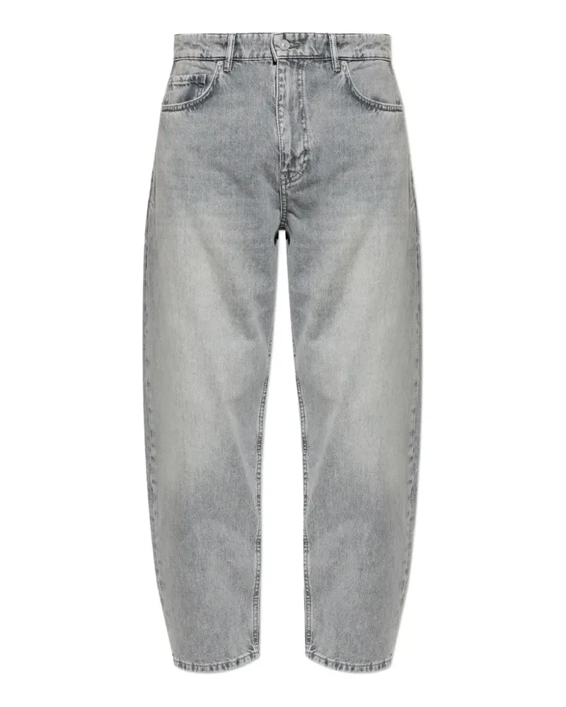 AllSaints Ausgeblichene Tapered-Jeans - Grau Grau