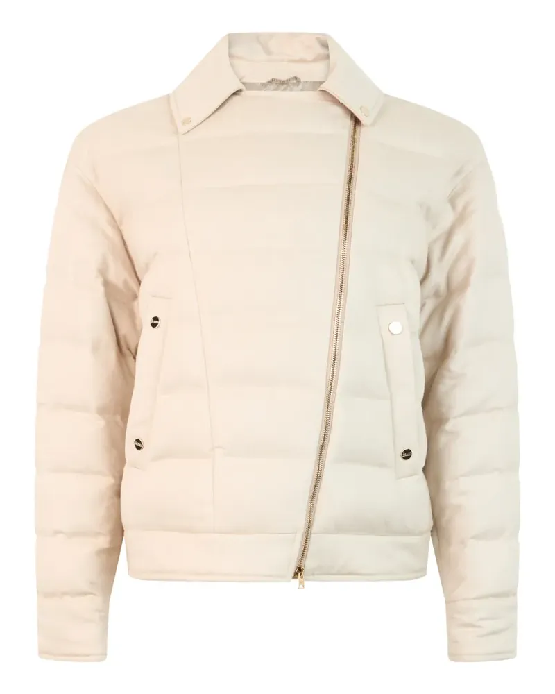 Herno Asymmetrische Steppjacke - Nude Nude