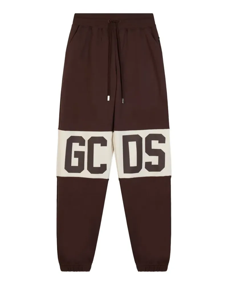 GCDS Jogginghose mit Logo-Print - Braun Braun