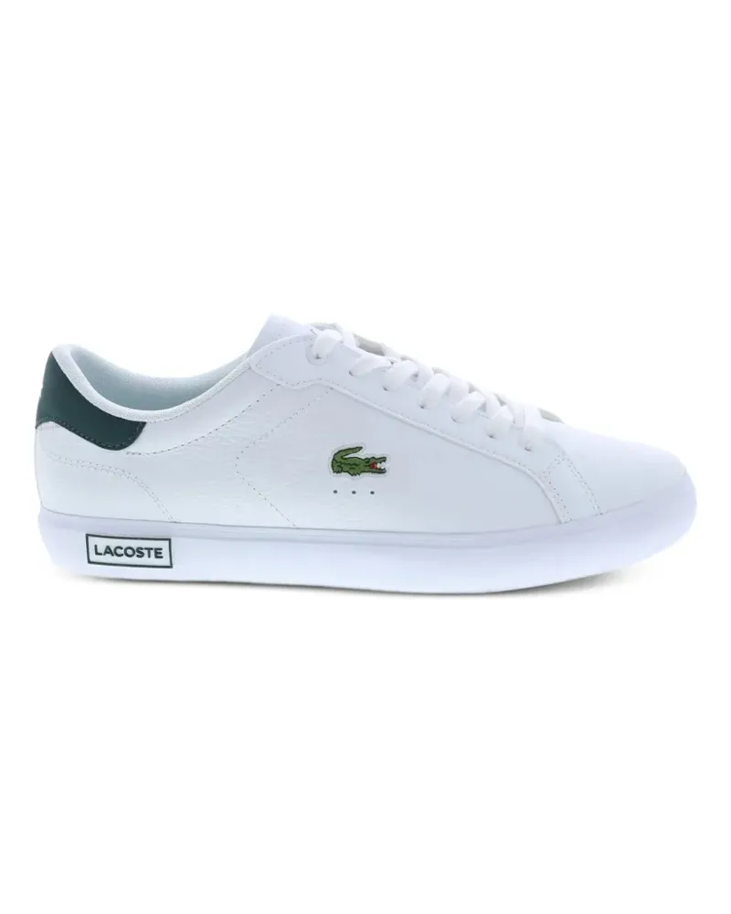 Lacoste Powercourt Sneakers aus Leder - Weiß Weiß
