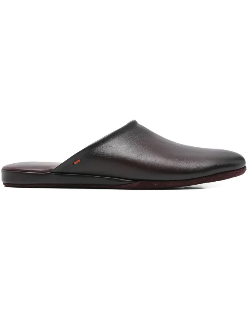 Santoni Slipper mit runder Kappe - Rot Rot