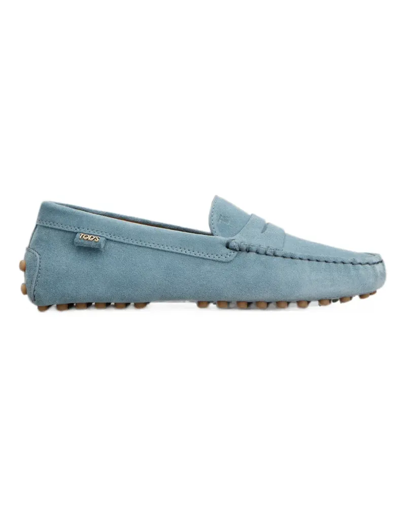 TOD'S Gommino Loafer aus Wildleder - Blau Blau