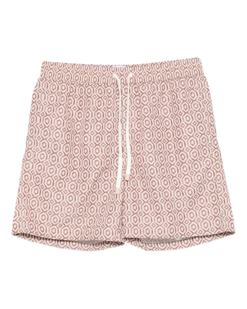 Eleventy Badeshorts mit geometrischem Print - Nude Nude