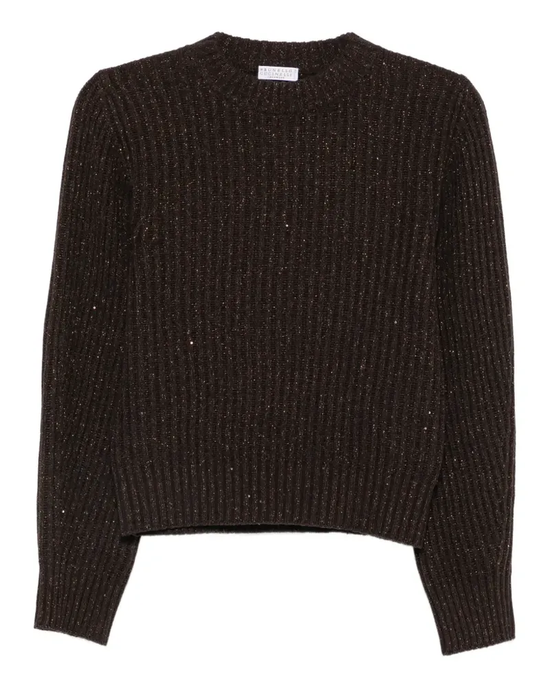 Brunello Cucinelli sequin-embellishment sweater - Braun Braun