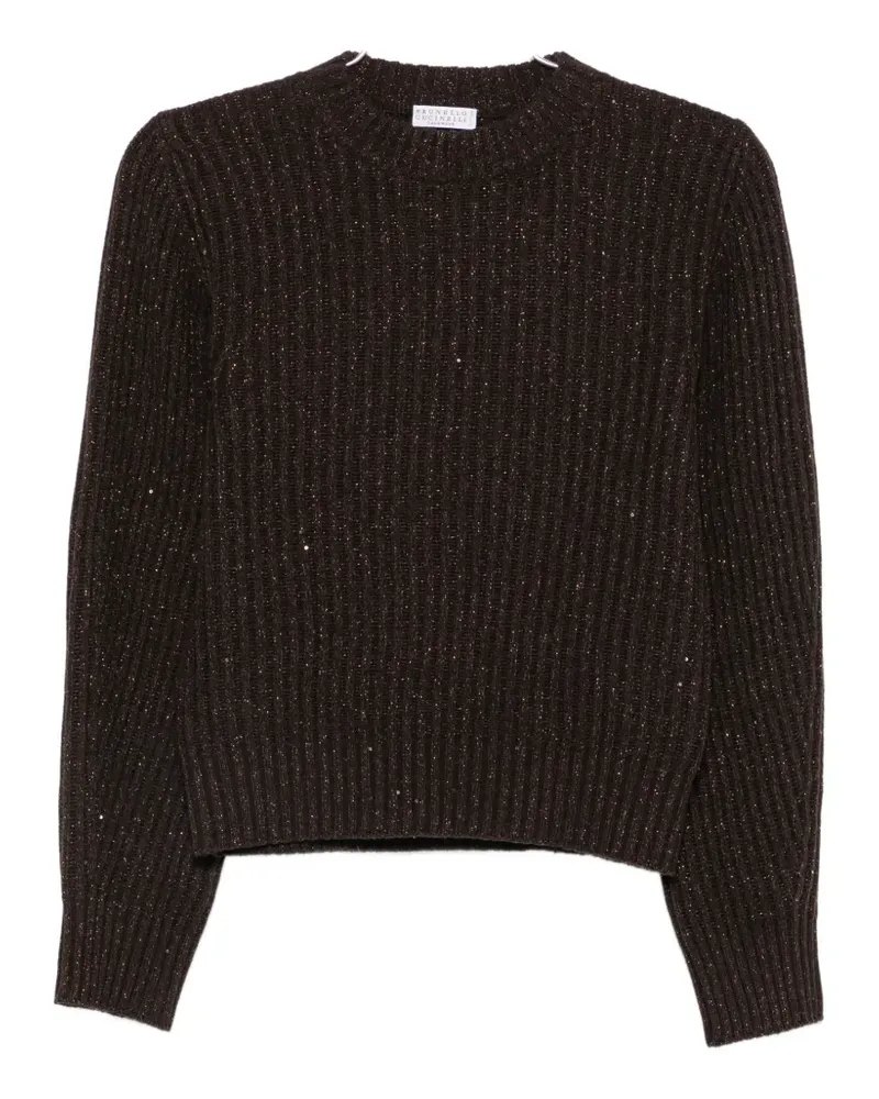Brunello Cucinelli sequin-embellishment sweater - Braun Braun