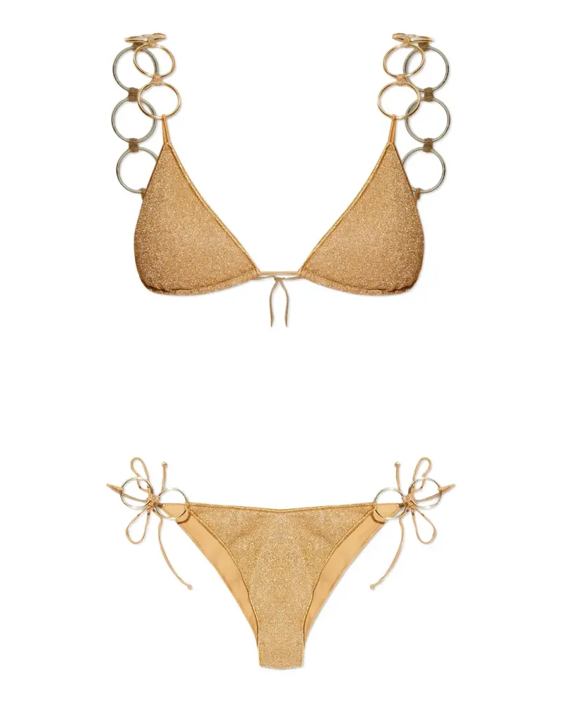 Oséree ring-embellished bikini - Gold Gold