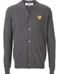 Comme des Garçons Cardigan mit Logo-Stickerei Grau