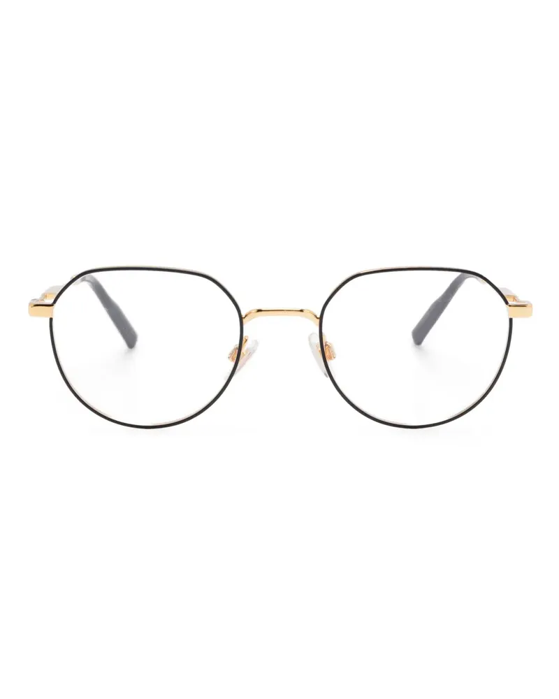 Dolce & Gabbana Brille mit rundem Gestell - Schwarz Schwarz