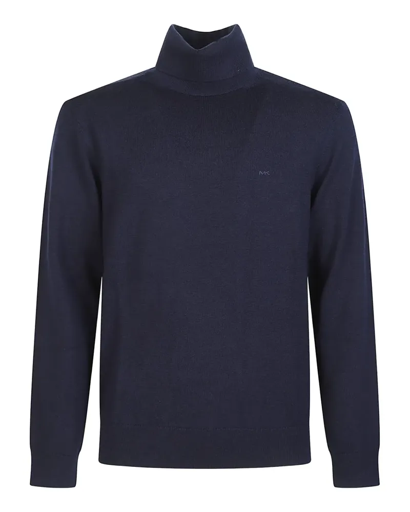Michael Kors Rollkragenpullover mit Logo-Stickerei - Blau Blau