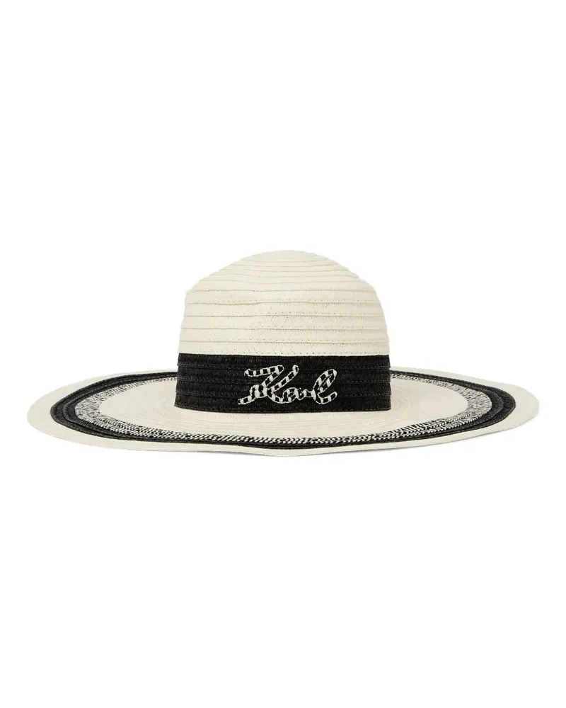 Karl Lagerfeld Signature Sonnenhut - Nude Nude