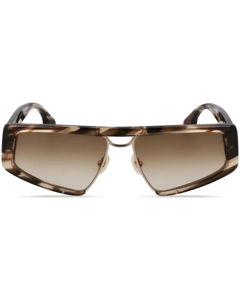 Victoria Beckham Sonnenbrille mit Cat-Eye-Gestell - Braun Braun