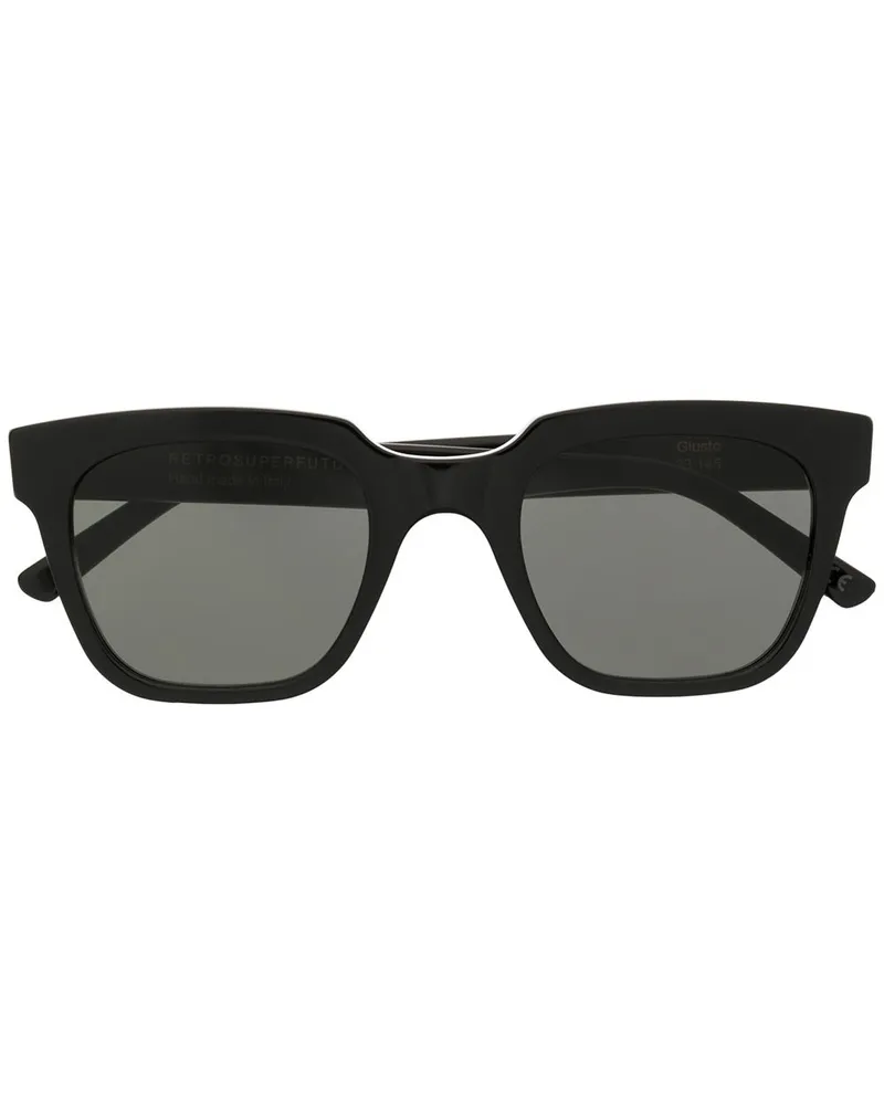 RETROSUPERFUTURE Sonnenbrille mit eckigem Gestell Schwarz