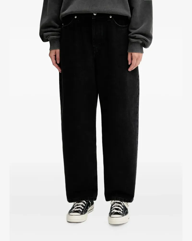 HUGO BOSS Jeans mit weitem Bein - Schwarz Schwarz