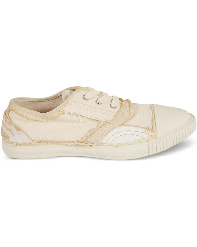 Maison Margiela frayed-detail sneakers - Nude Nude