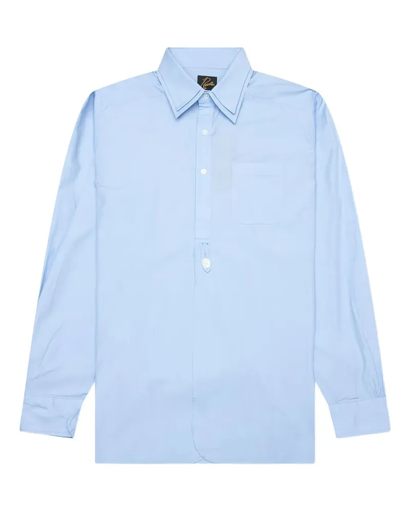 NEEDLES Hemd mit doppeltem Kragen - Blau Blau