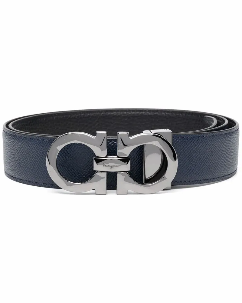 Ferragamo Wendbarer Gancini Gürtel - Blau Blau