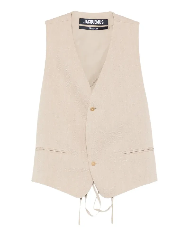 Jacquemus Paysan waistcoat - Nude Nude