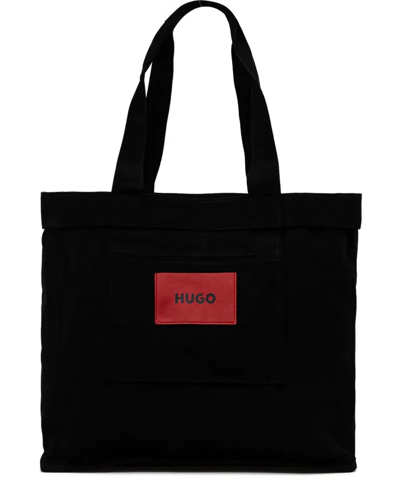 HUGO BOSS Tote Bag aus Canvas - Schwarz Schwarz