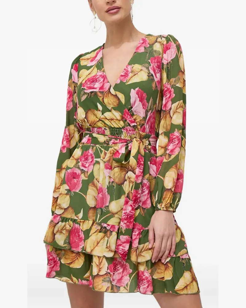 Guess floral tie dress - Grün Grün