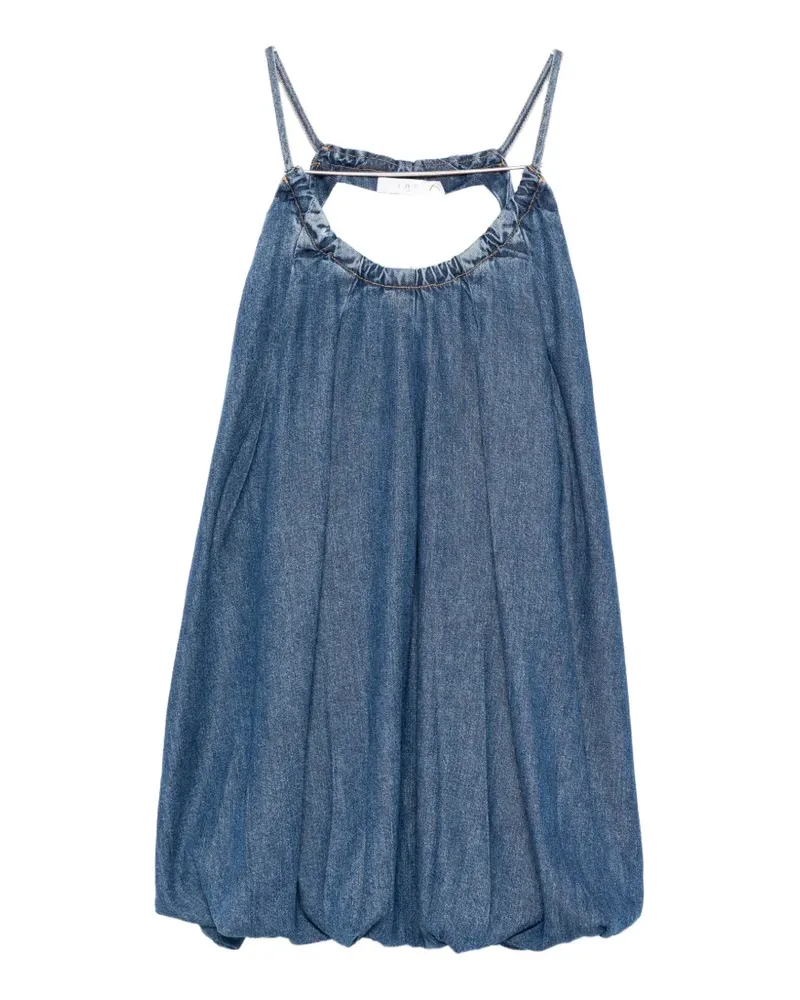 IRO Justina gathered spaghetti-strap dress - Blau Blau