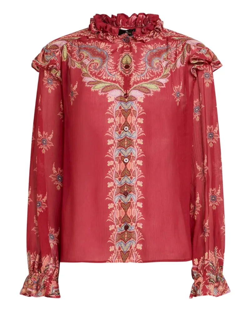 Etro Bluse mit Paisley-Print - Rot Rot