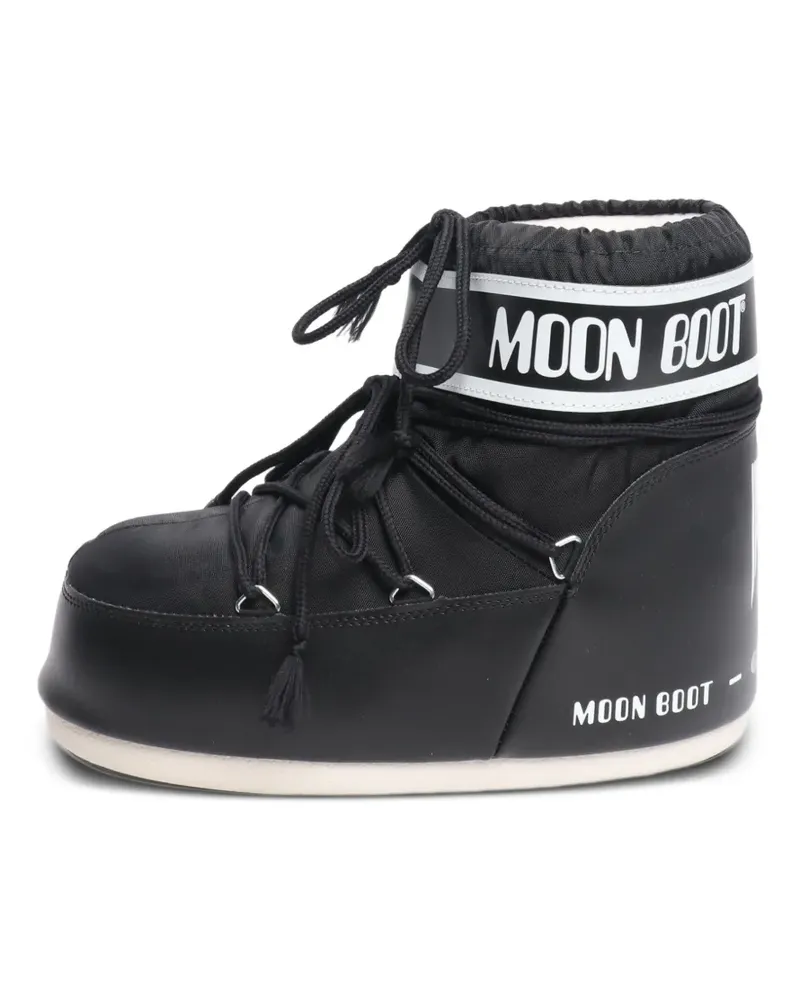 Moon Boot Schneestiefel mit Schnürung - Schwarz Schwarz