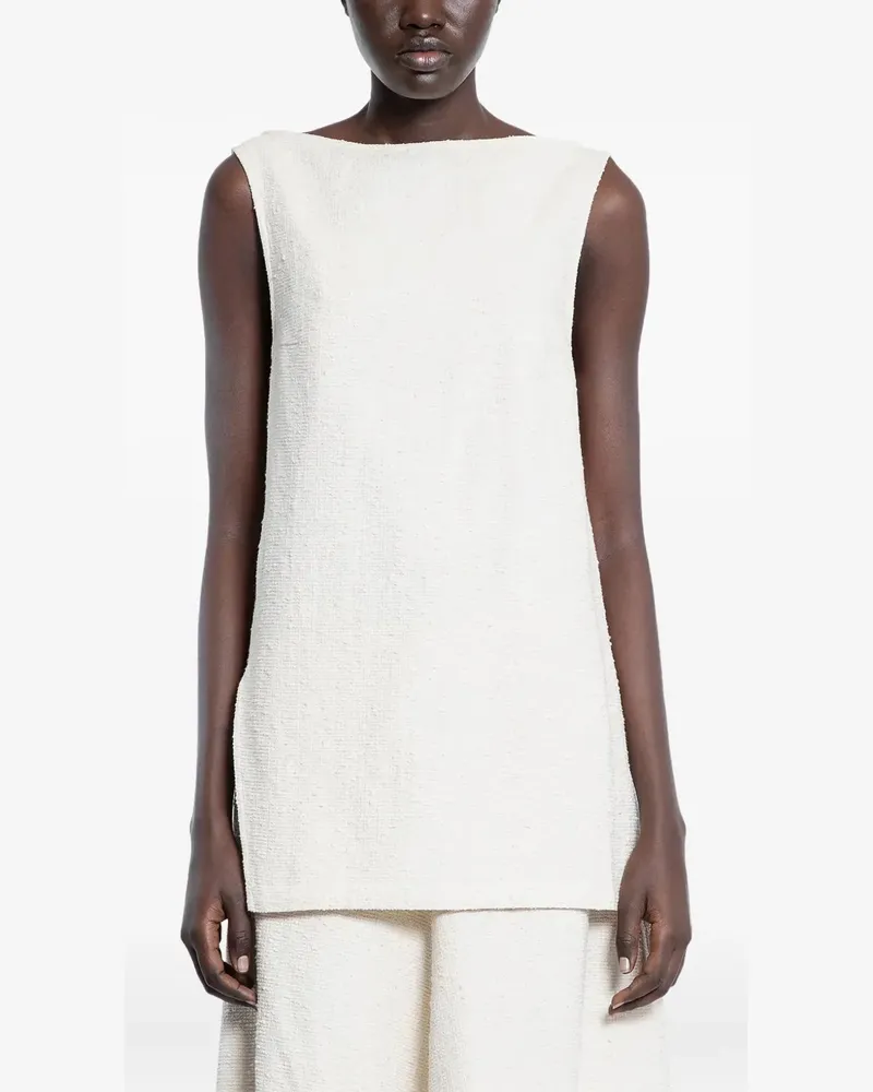 Studio Nicholson Top mit U-Boot-Ausschnitt - Nude Nude