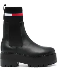 Tommy Hilfiger Chelsea-Boots mit Plateau Schwarz