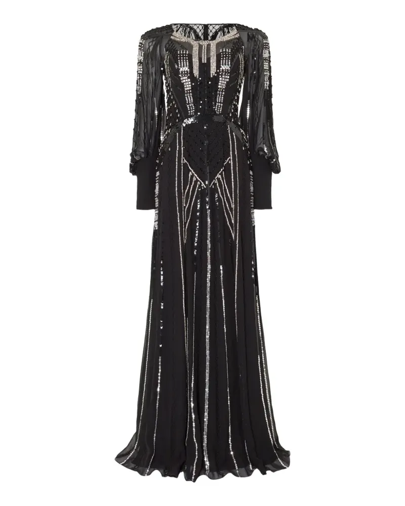 Temperley London Andromeda Abendkleid - Schwarz Schwarz