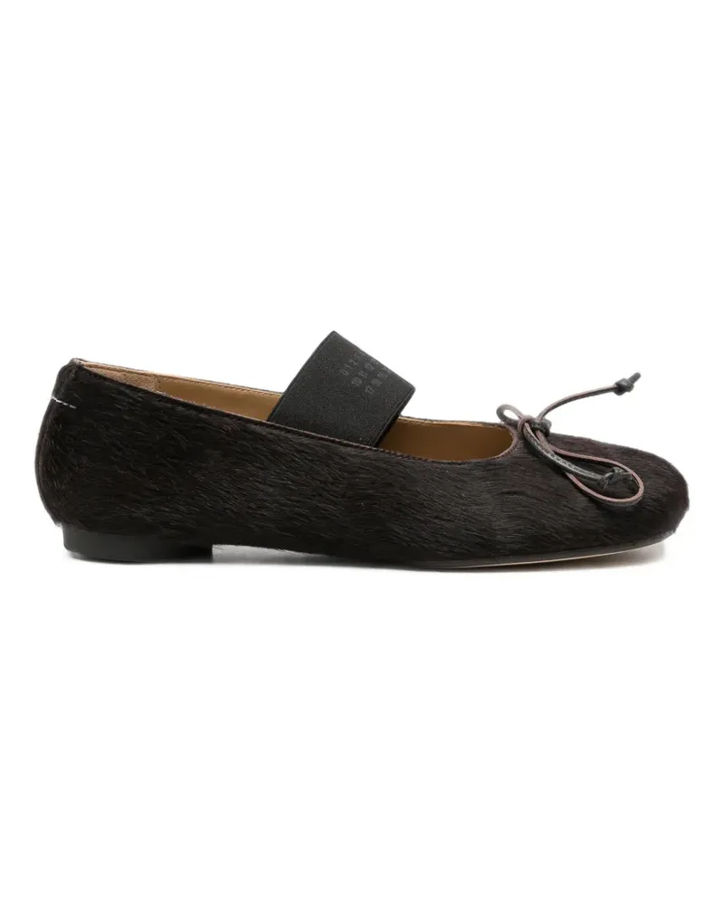 Maison Margiela Ballerinas mit elastischen Riemen - Braun Braun