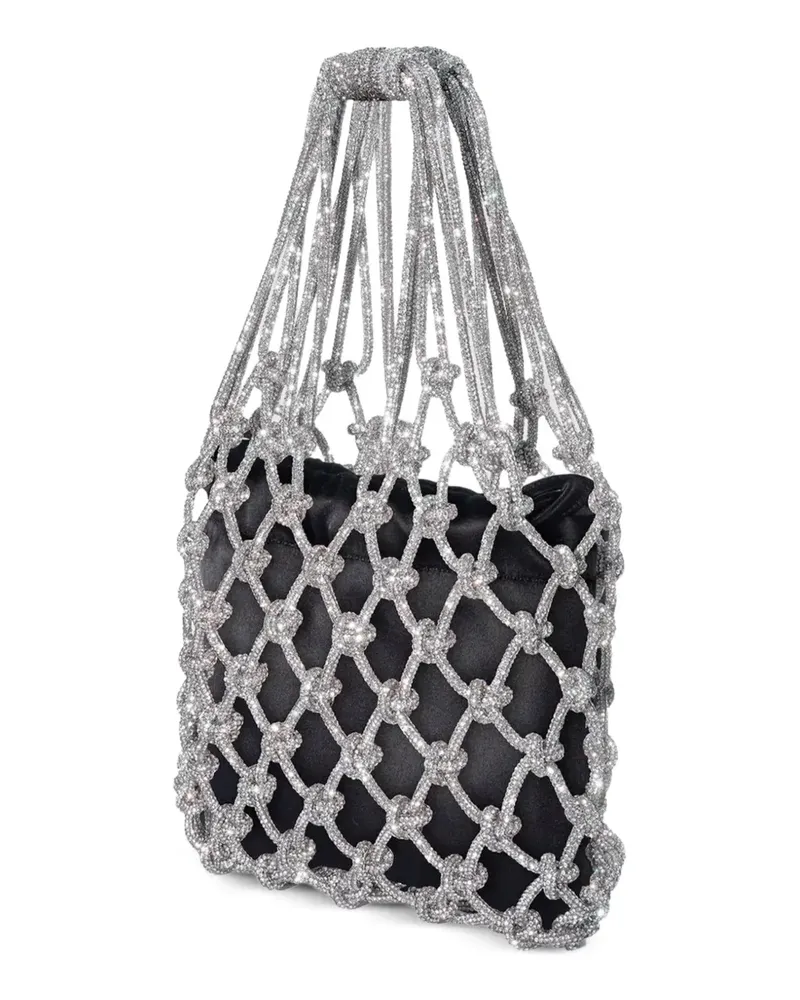 HIBOURAMA Carrie crystal-embellished tote bag - Silber Silber