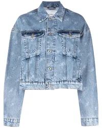 Axel Arigato Cropped-Jeansjacke Blau