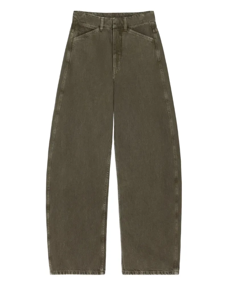 Christophe Lemaire Gebogene Jeans - Grün Grün