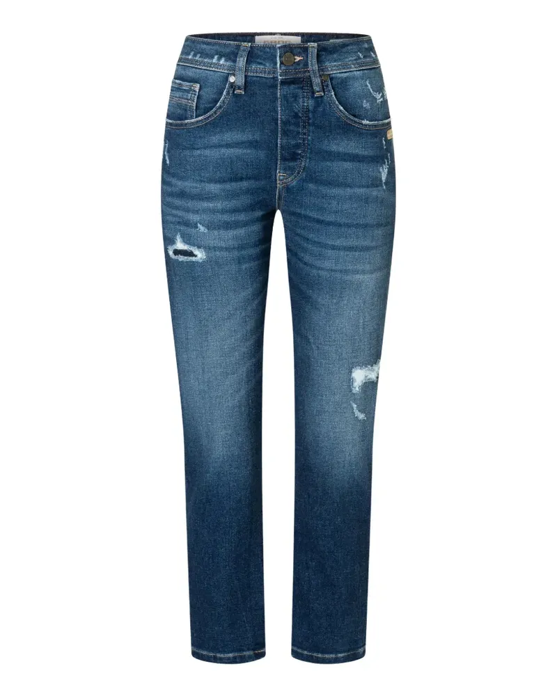 Gang Nica cropped distressed jeans - Blau Blau
